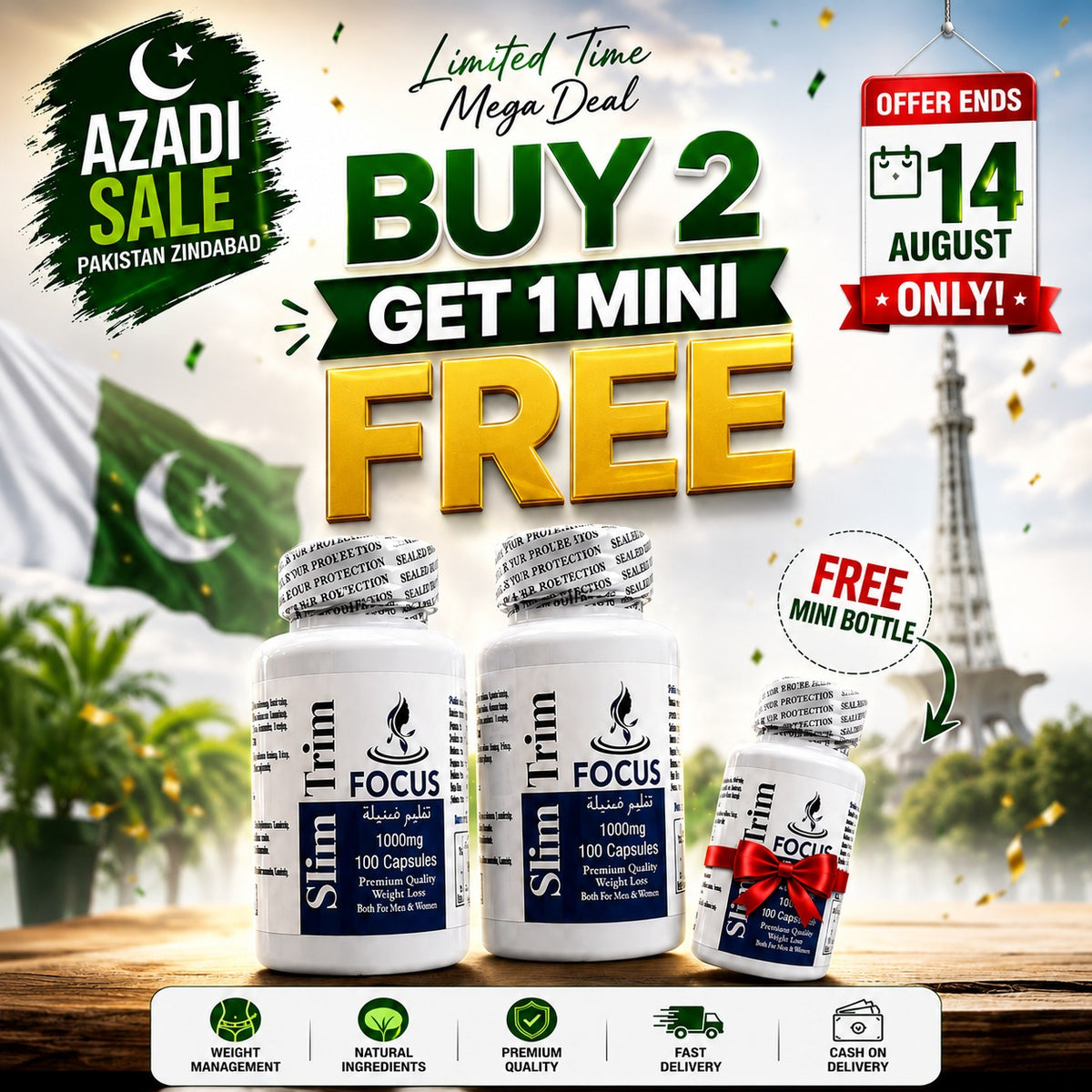 Slim Trim™ Azadi Sale – Best Weight Loss Supplements in Pakistan